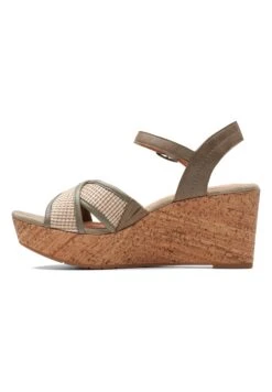 Clarks Elleri Plum - D - Sandalias Con Plataforma - Green