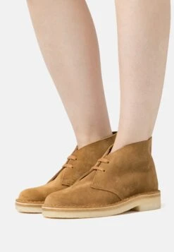Clarks Originals Desert- Botines Con Cordones - Dark Sand