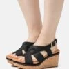 Clarks Elleri Rae - Sandalias Con Plataforma - Black