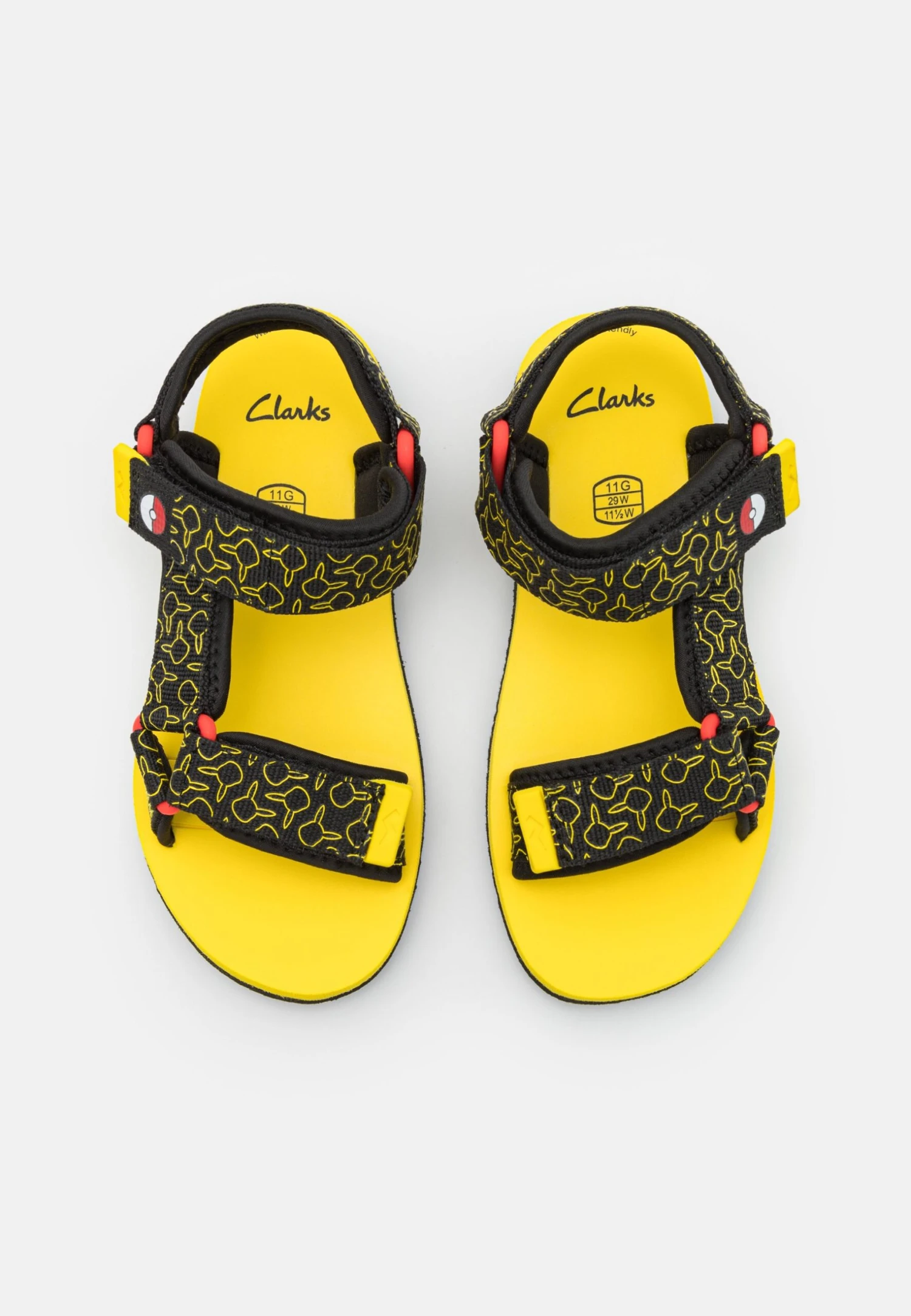 Clarks Pokemon Peak Go Unisex - Sandalias - Black 4 Clarks Pokemon Peak Go Unisex - Sandalias - Black - Imagen 4