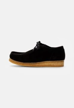 Clarks Originals Wallabee - Zapatos Con Cordones - Black Vegan