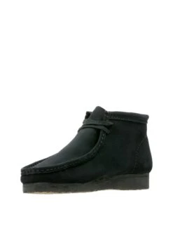 Clarks Originals Botines Bajos - Schwarzes Veloursleder