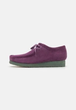 Clarks Originals Wallabee - Zapatos Con Cordones - Purple/Green