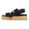 Clarks Originals Crepe Sndl - Sandalias Con Plataforma - Black Combi