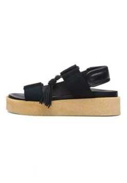 Clarks Originals Crepe Sndl - Sandalias Con Plataforma - Black Combi