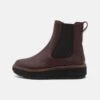 Clarks Oriannaw Up - Botines Con Plataforma - Burgundy
