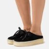 Clarks Originals Wallabeecup - Sandalias Planas - Black