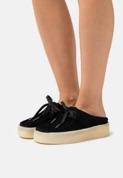 Clarks Originals Wallabeecup - Sandalias Planas - Black