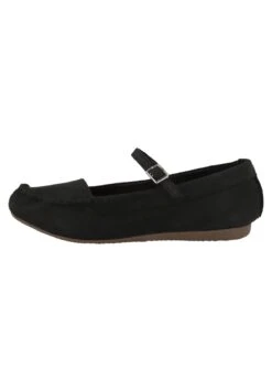 Clarks Freckle Bar Damen - Bailarinas Con Hebilla - Black Nubuck