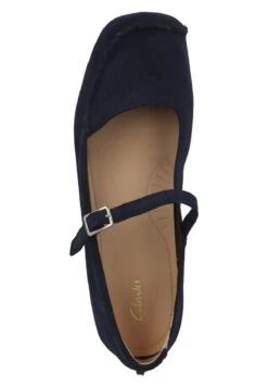 Clarks Freckle Bar Damen- Bailarinas Con Hebilla - Navy Suede -Ofertas Clarks Tienda 970969e8ac2d48a4b4bbb545d90b0c8a
