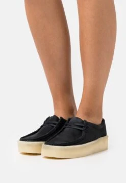 Clarks Originals Wallabee Cup - Zapatos Con Cordones - Black