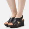 Clarks Elleri Grace - Sandalias Con Plataforma - Black