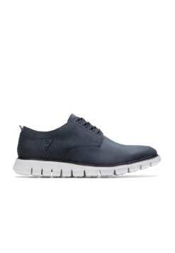 Clarks Trackflex Path G - Zapatos Con Cordones - Navy Nubuck