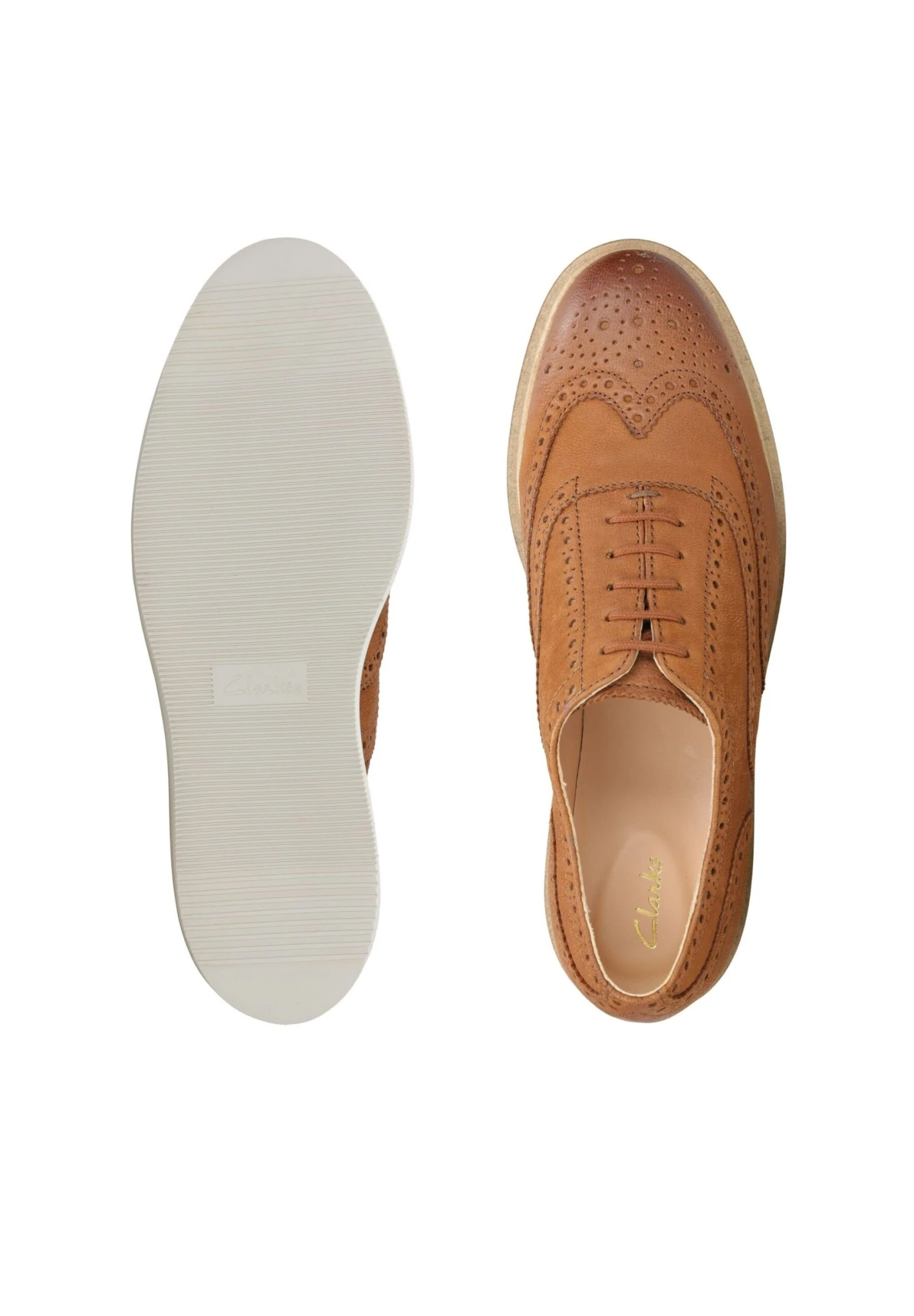 Clarks Baille Brogue - Zapatos De Vestir - Cognac 4 Clarks Baille Brogue - Zapatos De Vestir - Cognac - Imagen 4