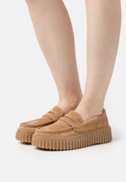 Clarks Torhill Penny - Mocasines - Light Tan