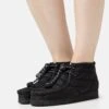 Clarks Originals Wallabee- Botines Bajos - Black Quilted