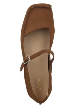 Clarks Freckle Bar Damen- Bailarinas Con Hebilla - Dark Tan Suede -Ofertas Clarks Tienda daa2257715224ef4a7bb7d1fe40c9473