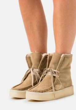 Clarks Originals Wallabeecup Hi - Botas Para La Nieve - Light Tan
